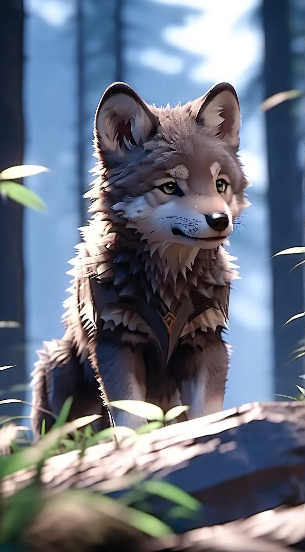 ai character: Wolf cub background