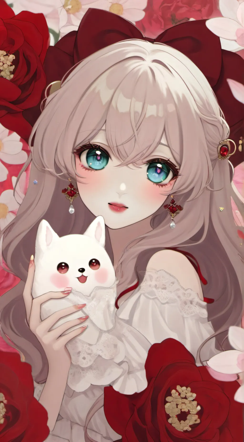 ai character: Violet ￼ background