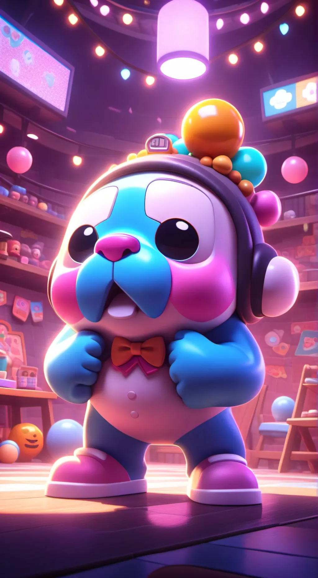 ai character: Amazing gumballs background