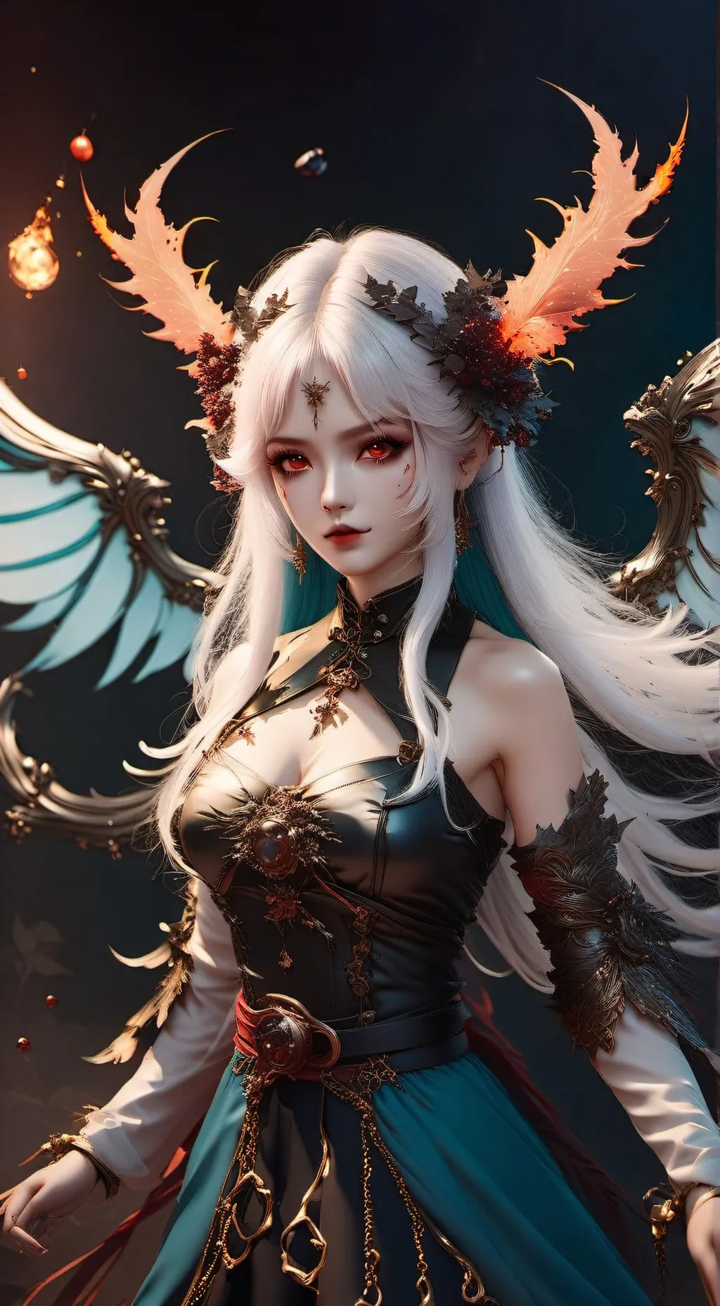 ai character: queen of hell background