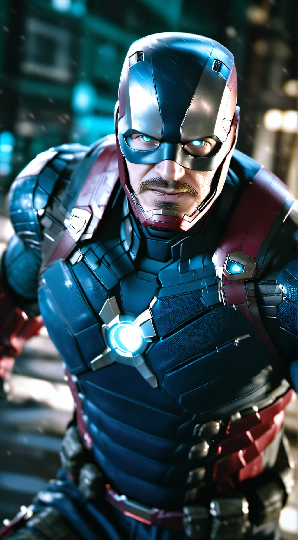 ai character: Avengers nanotech background