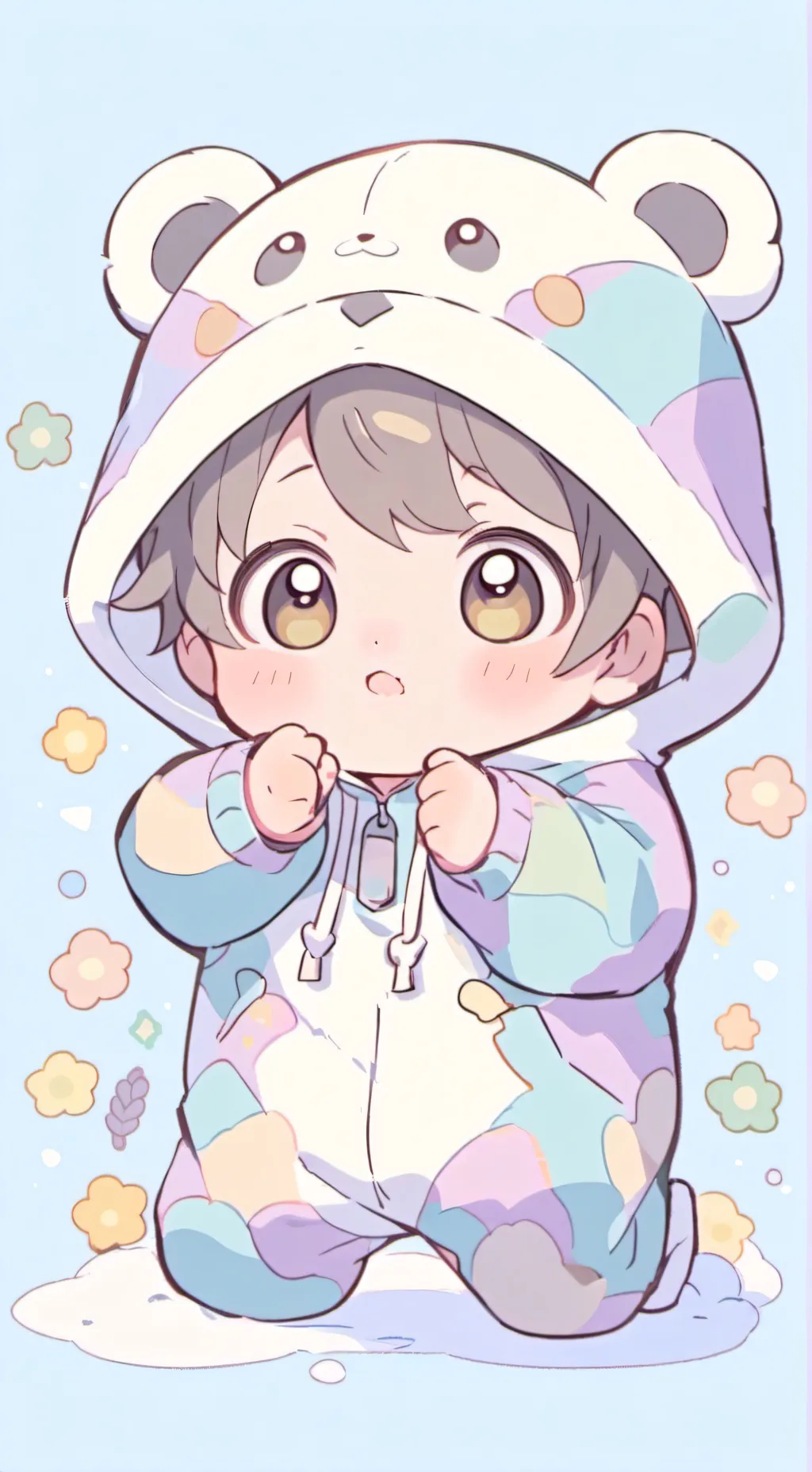 ai character: cute little baby😍😍 background