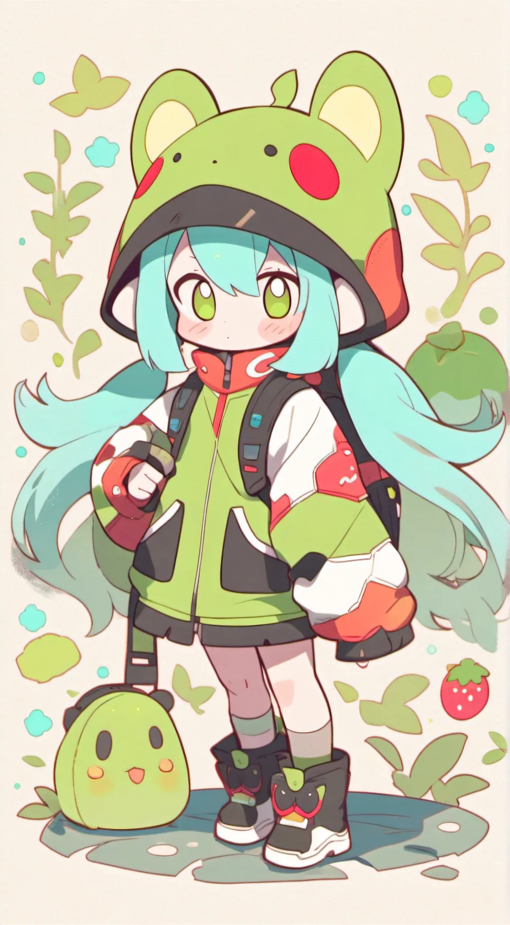 ai character: 007n7 x elliot  background