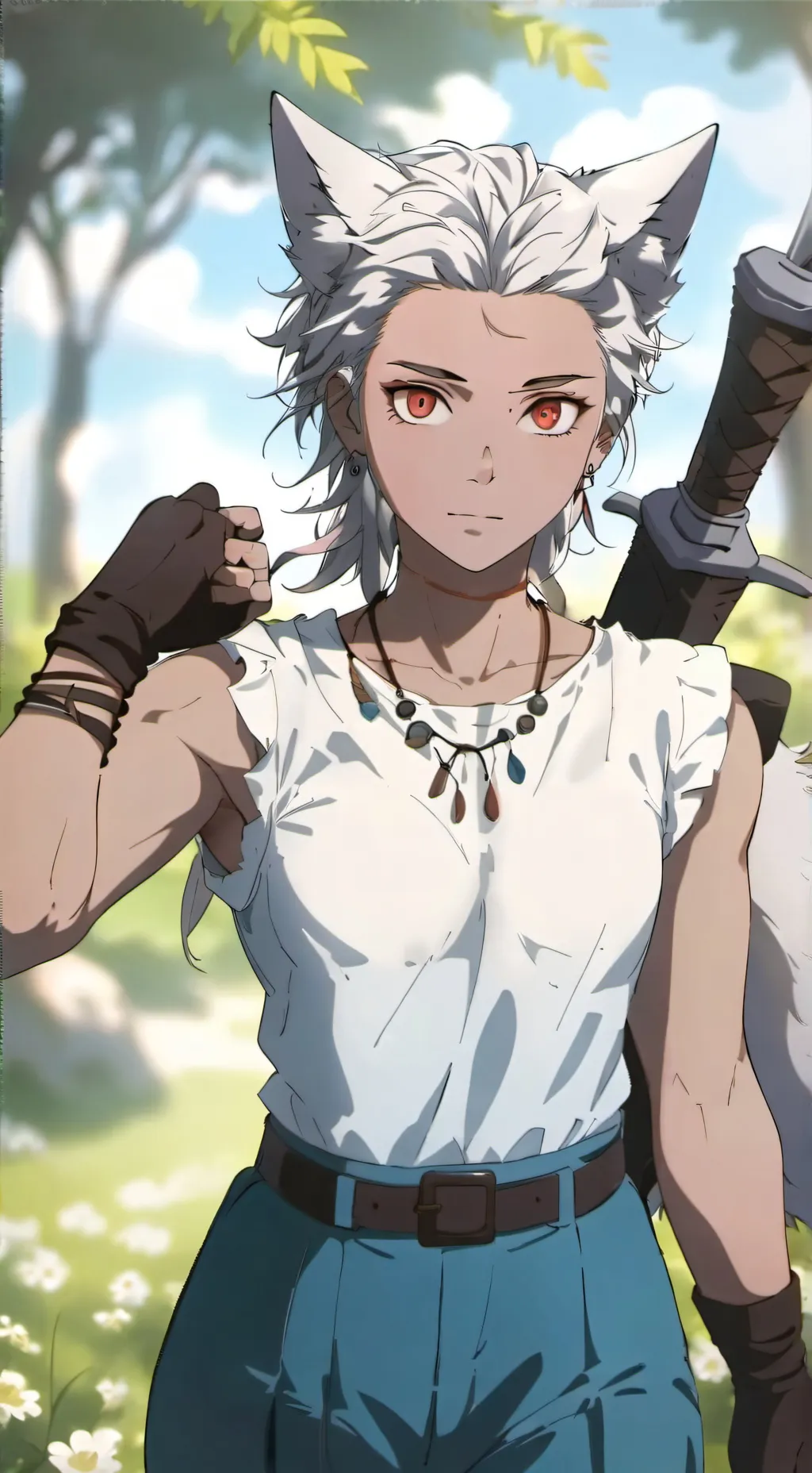 ai character: Kora Noir background