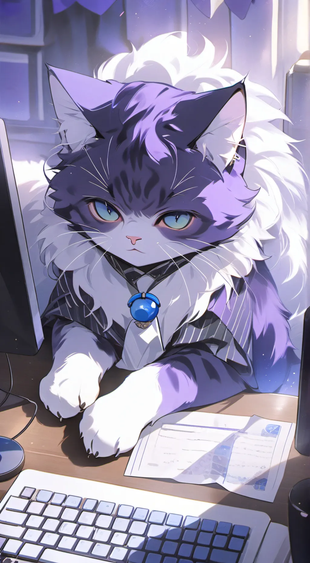 ai character: catnap background