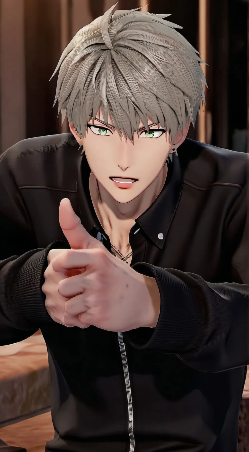 ai character: Bakugo x y/n  background