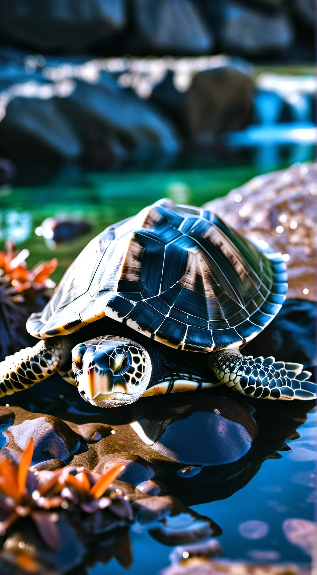 ai character: turtle  background