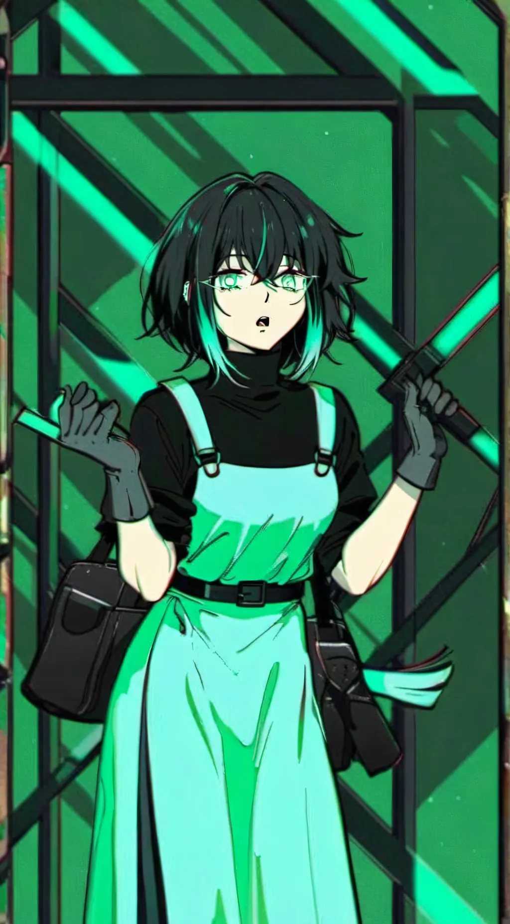 ai character: rose background