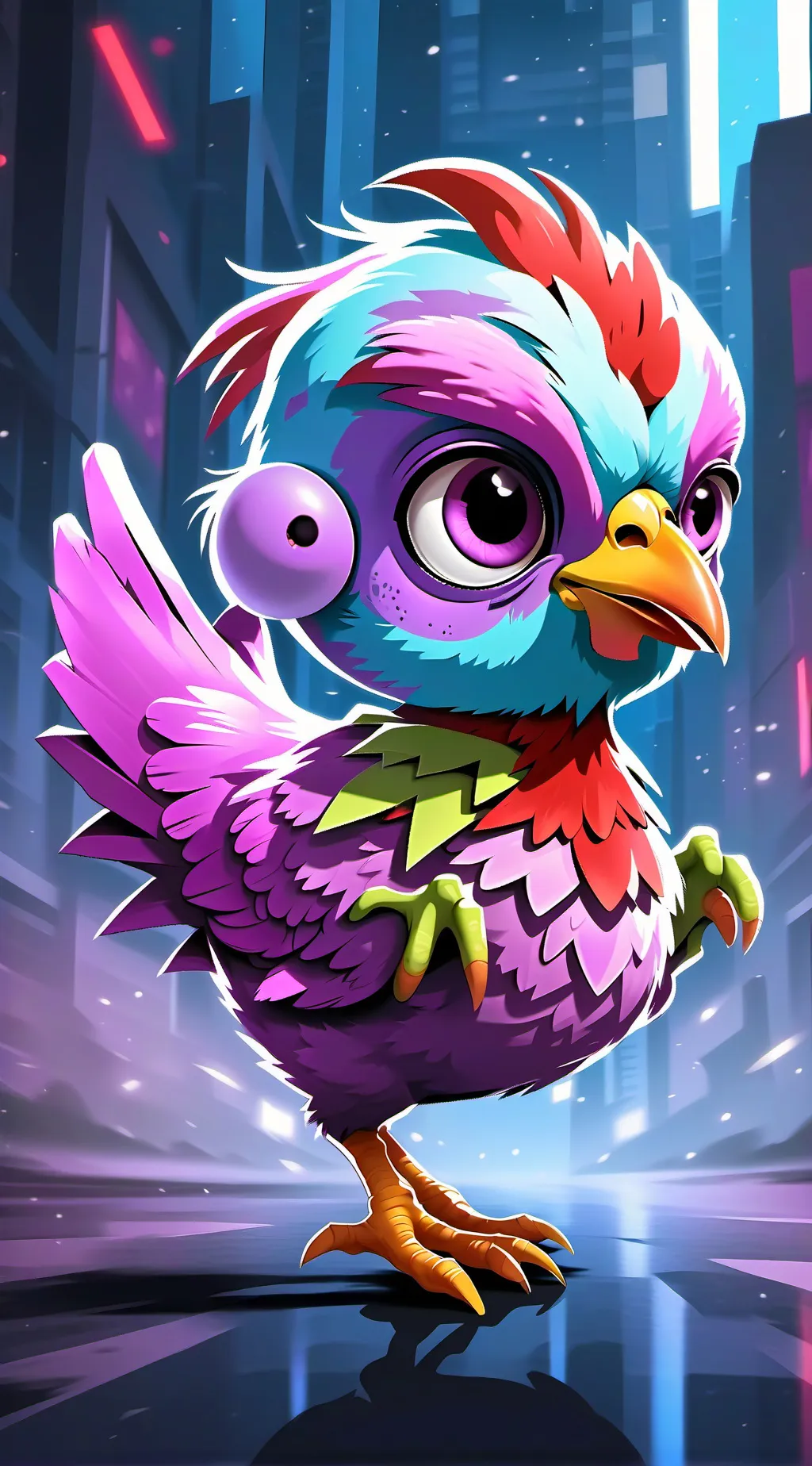 ai character: Chicken background