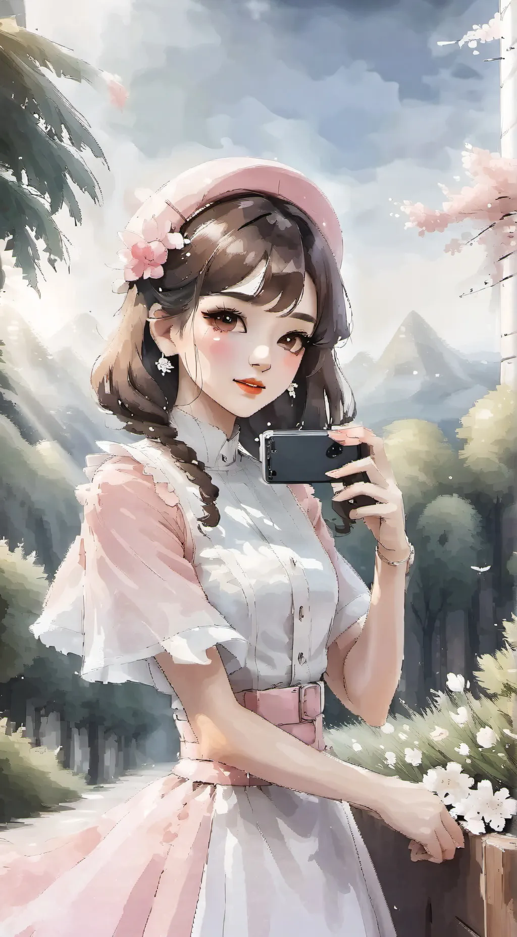 ai character: Lily background