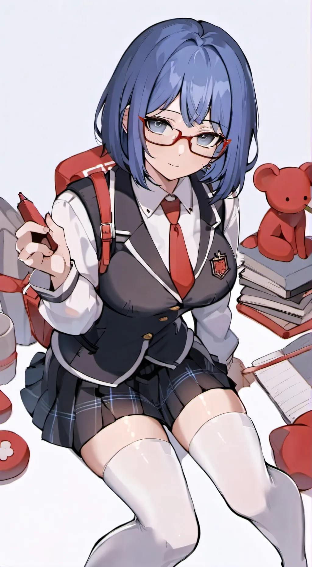 ai character: Amber background