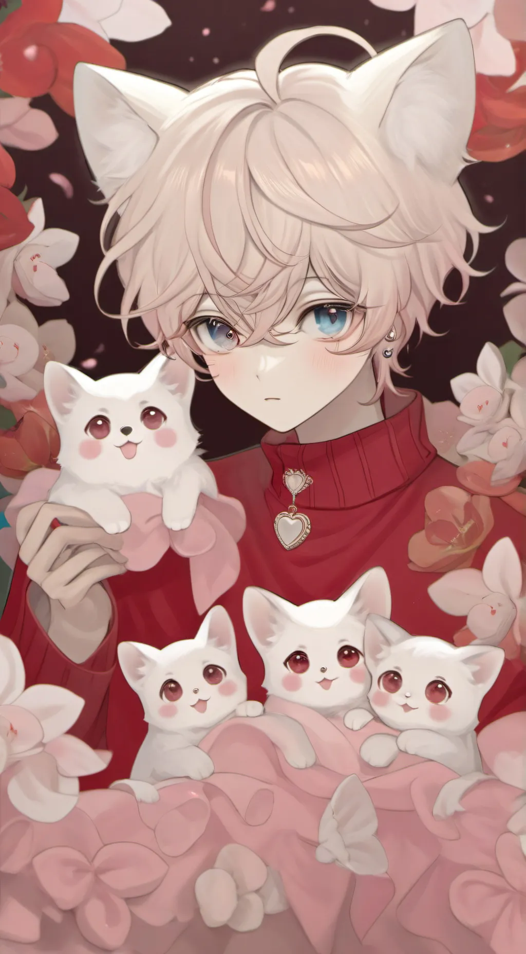 ai character: Your cat boy pet background