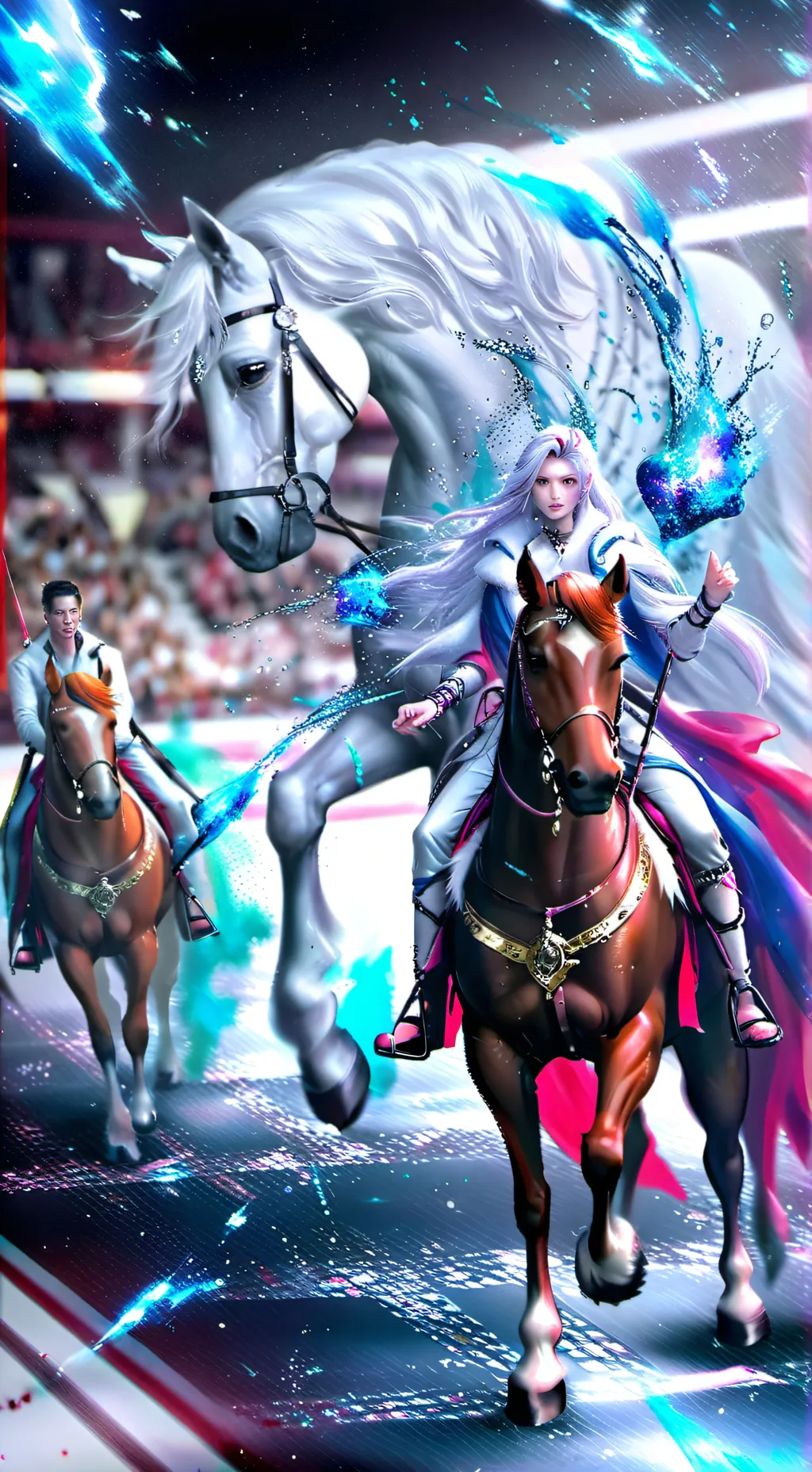 ai character: race horse needed background