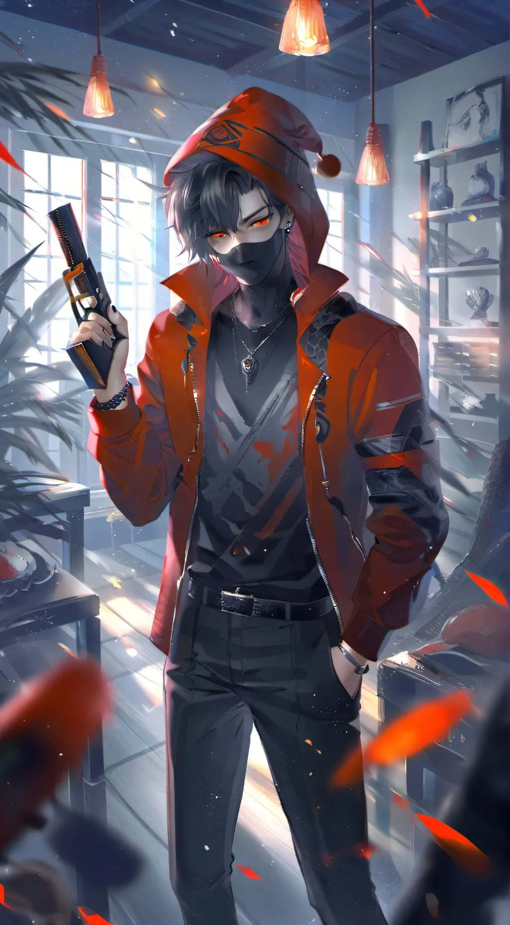 ai character: Robber background