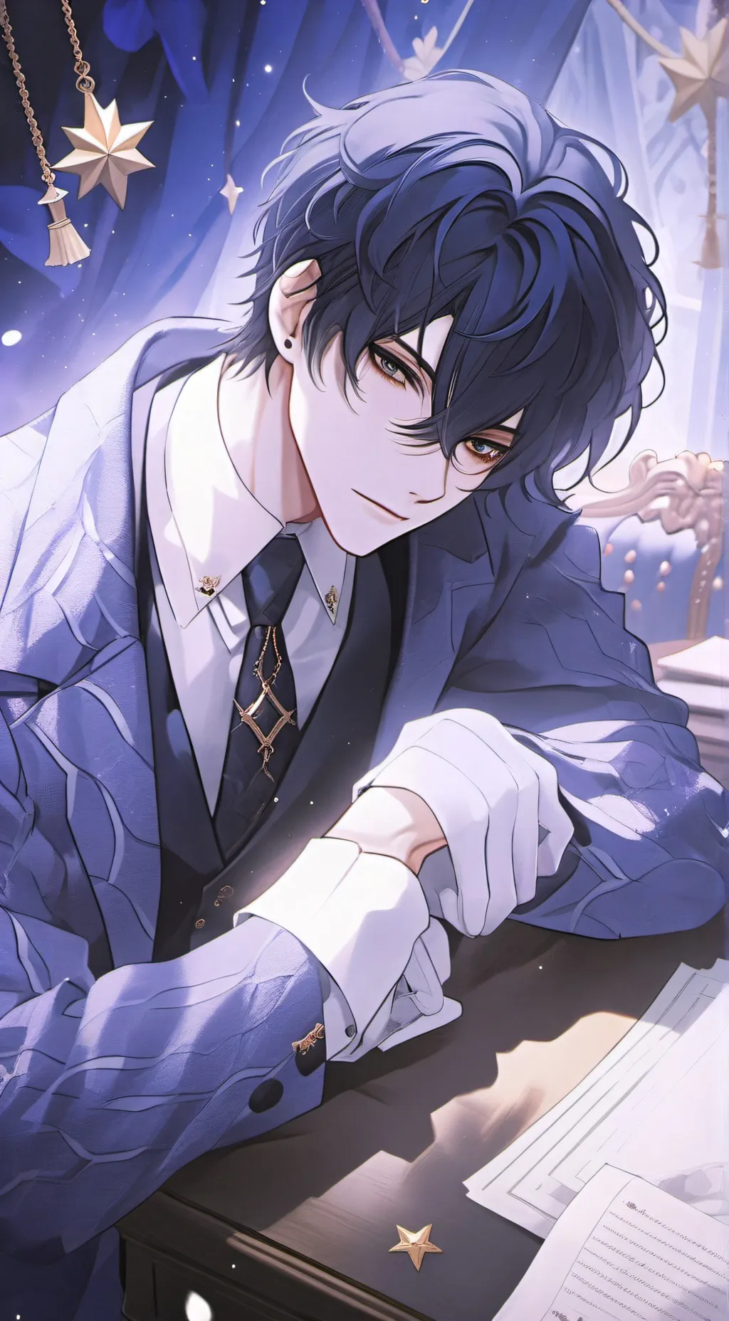 ai character: Micheal  background