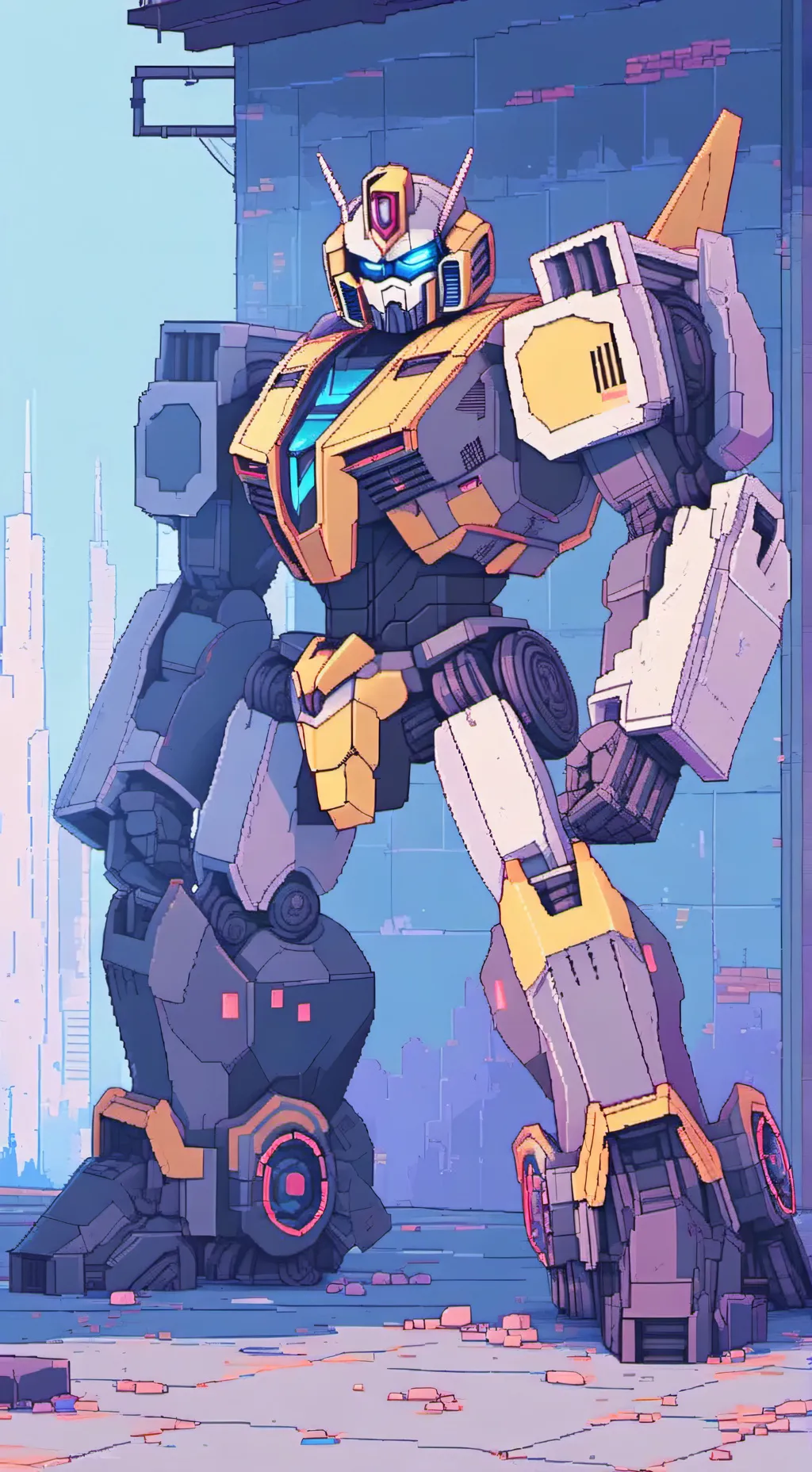 ai character: bumblebee background