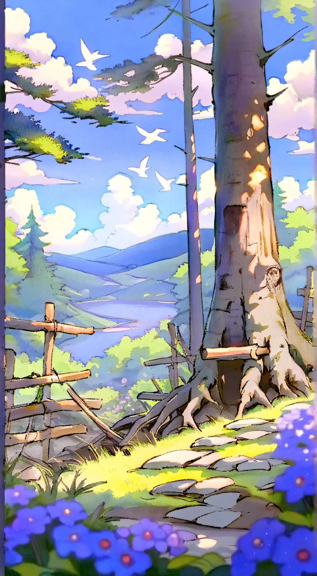 ai character: Past CH+Present CH background