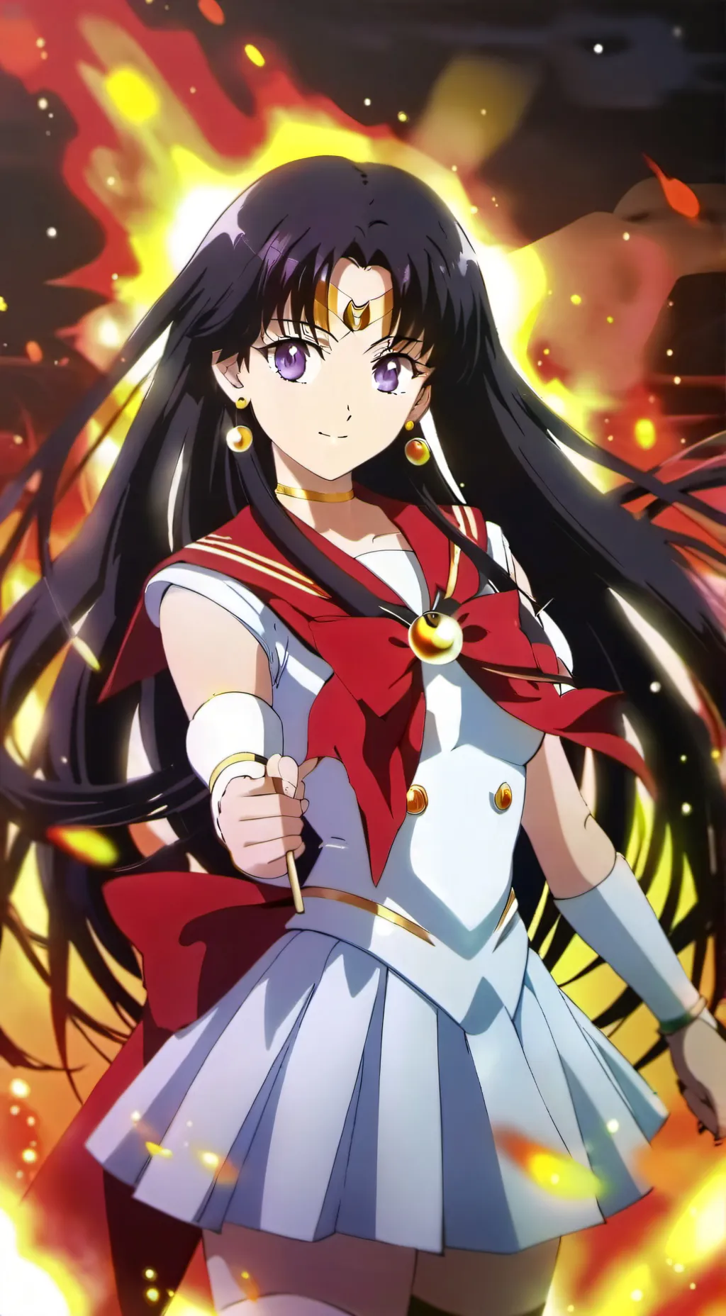 ai character: Sailor mars❤️‍🔥 background