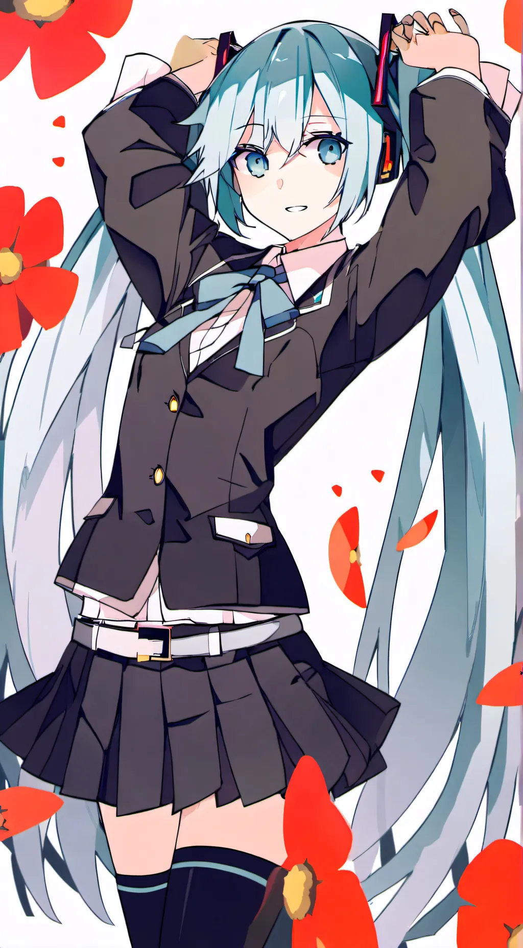 ai character: Hatsune miku background