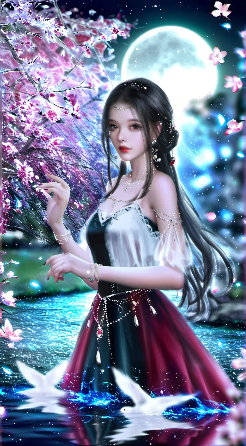 ai character: Luna background