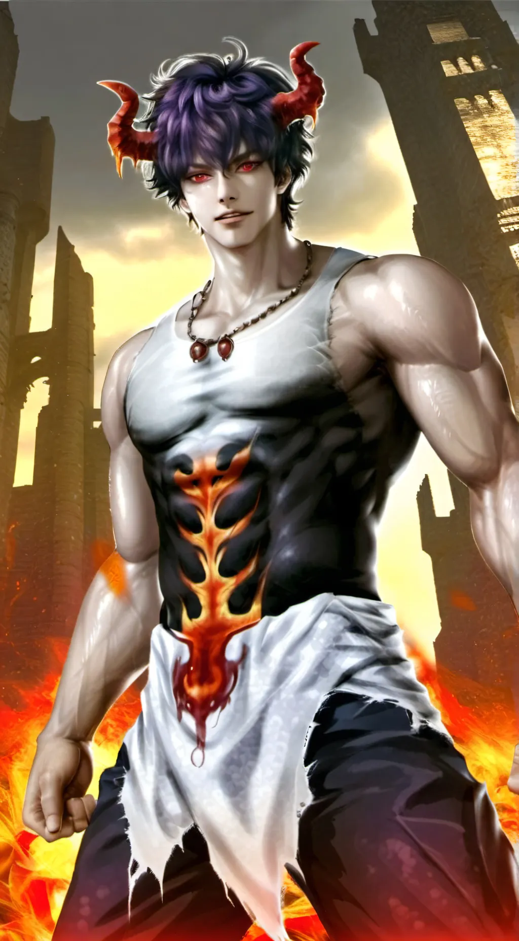 ai character: Demon background