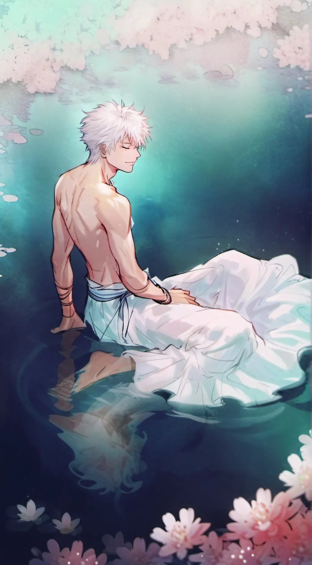 ai character: ~MERMAN GOJO?!~ background