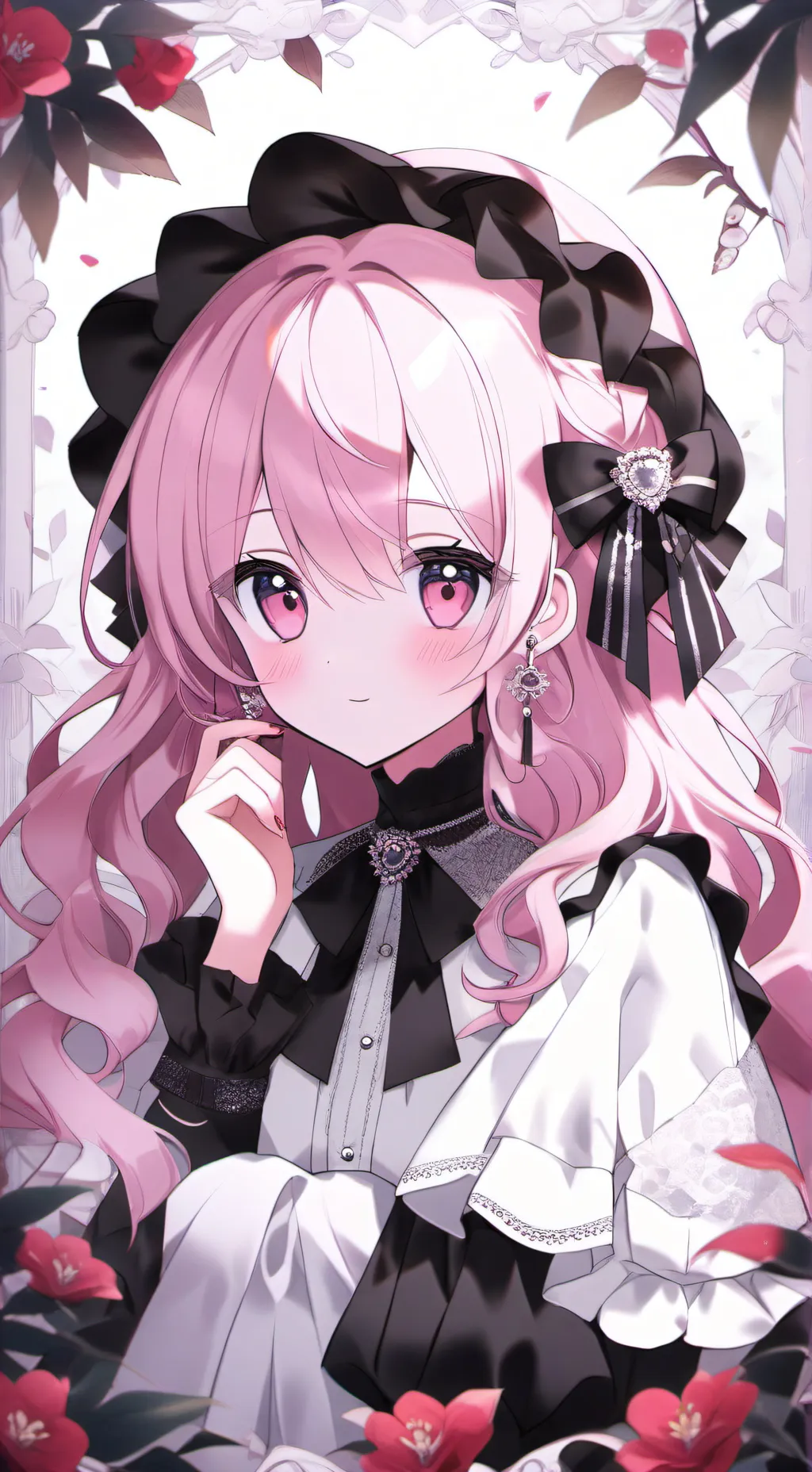 ai character: tv woman  background