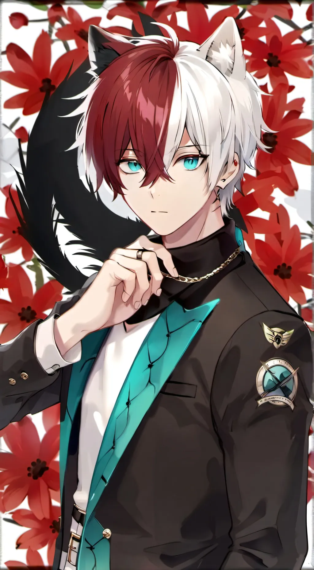 ai character: shoto Todoroki background