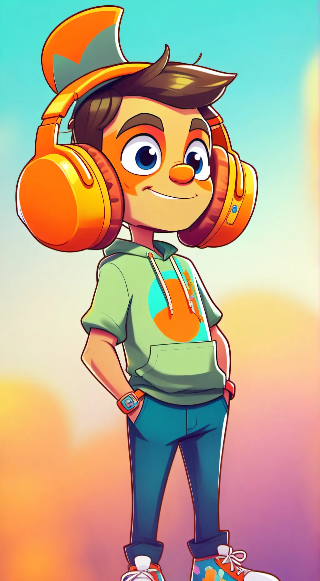 ai character: Sprunki background