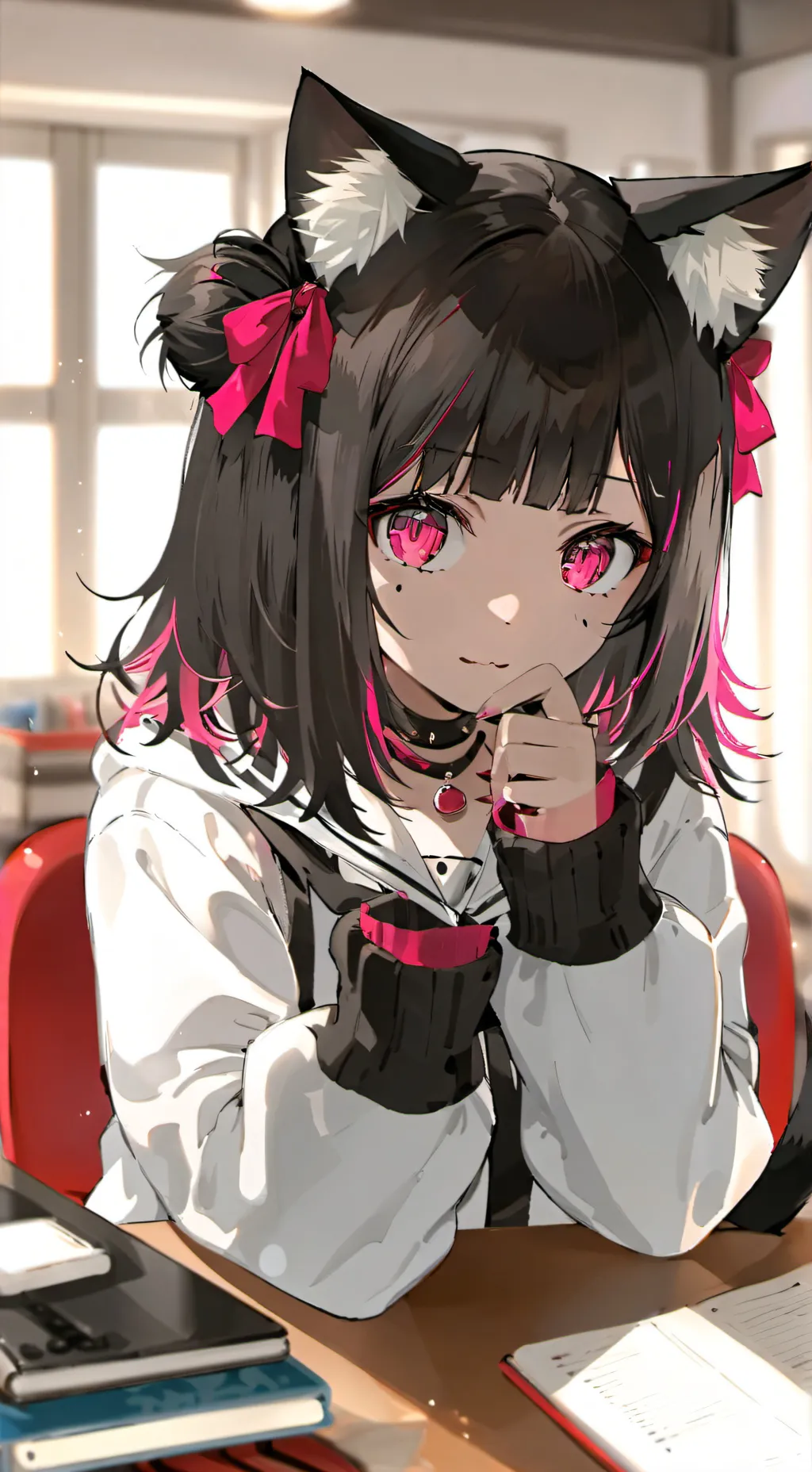 ai character: furry girlfriend background