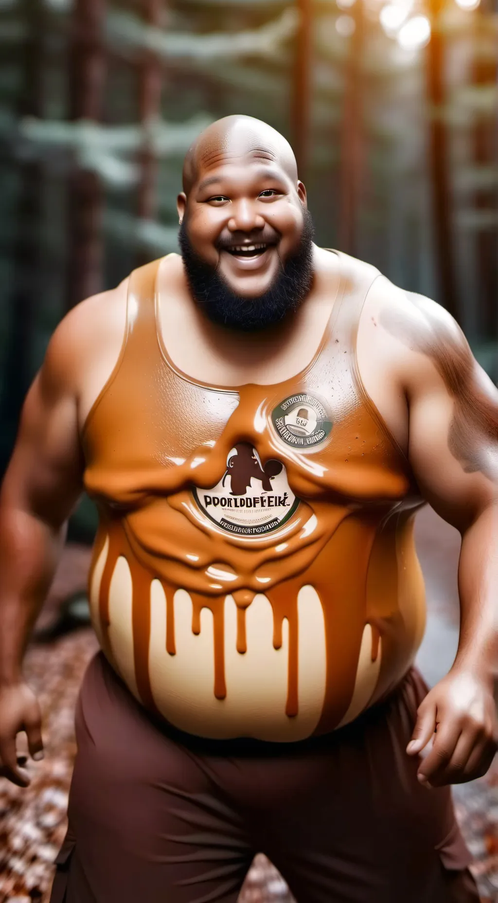 ai character: Peanut butter man background