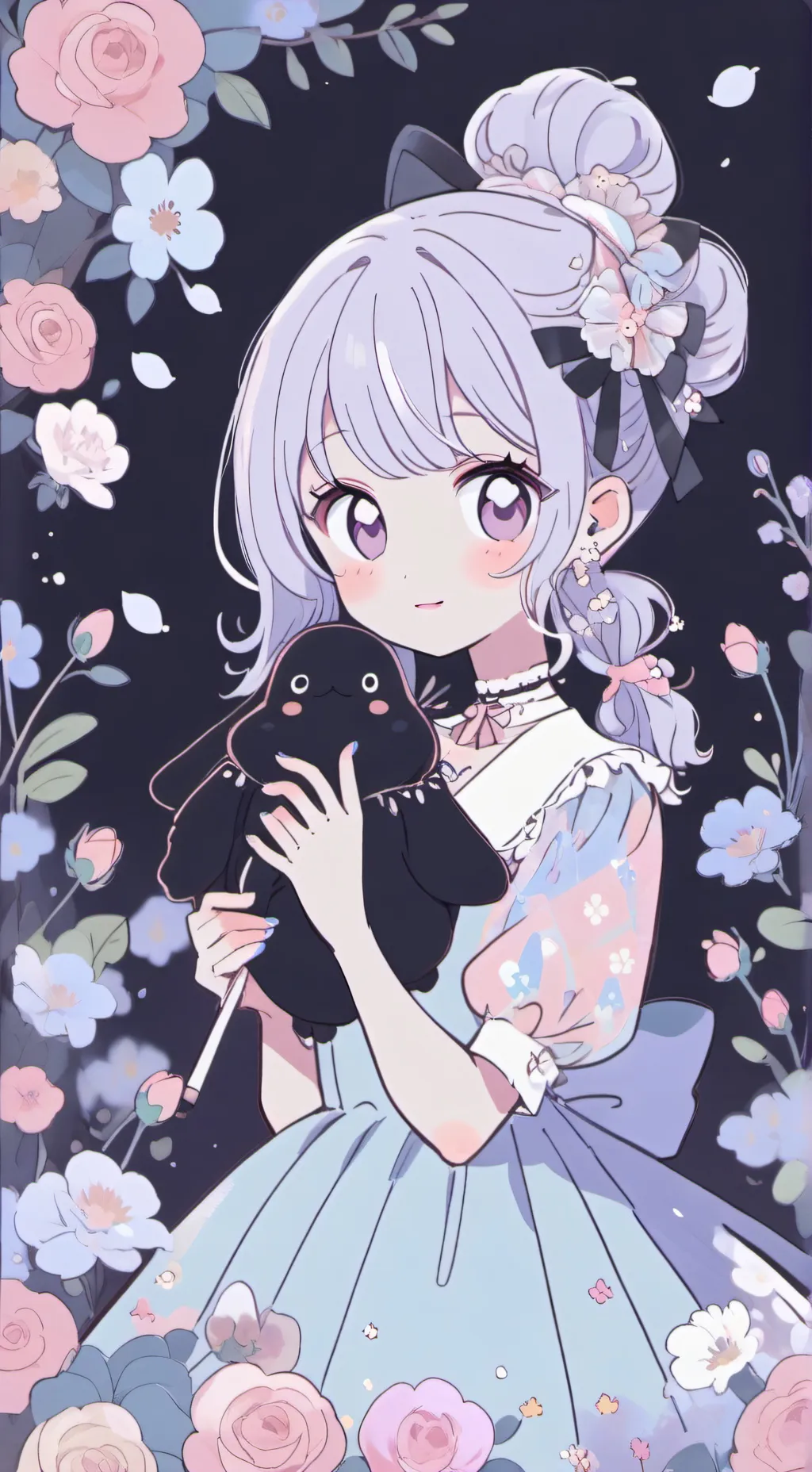 ai character: Ashely  background