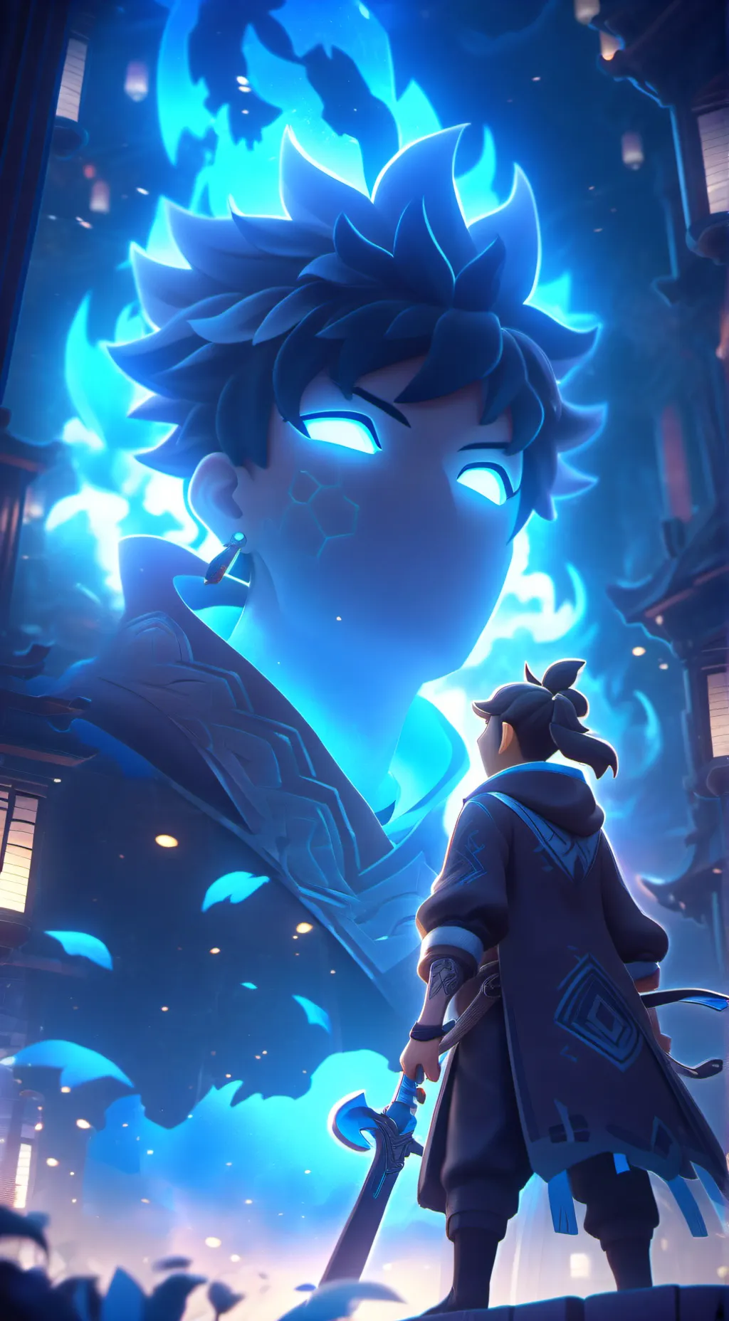 ai character: super power school background