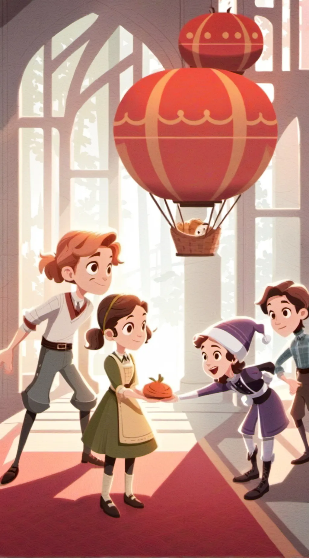 ai character: siblings come background