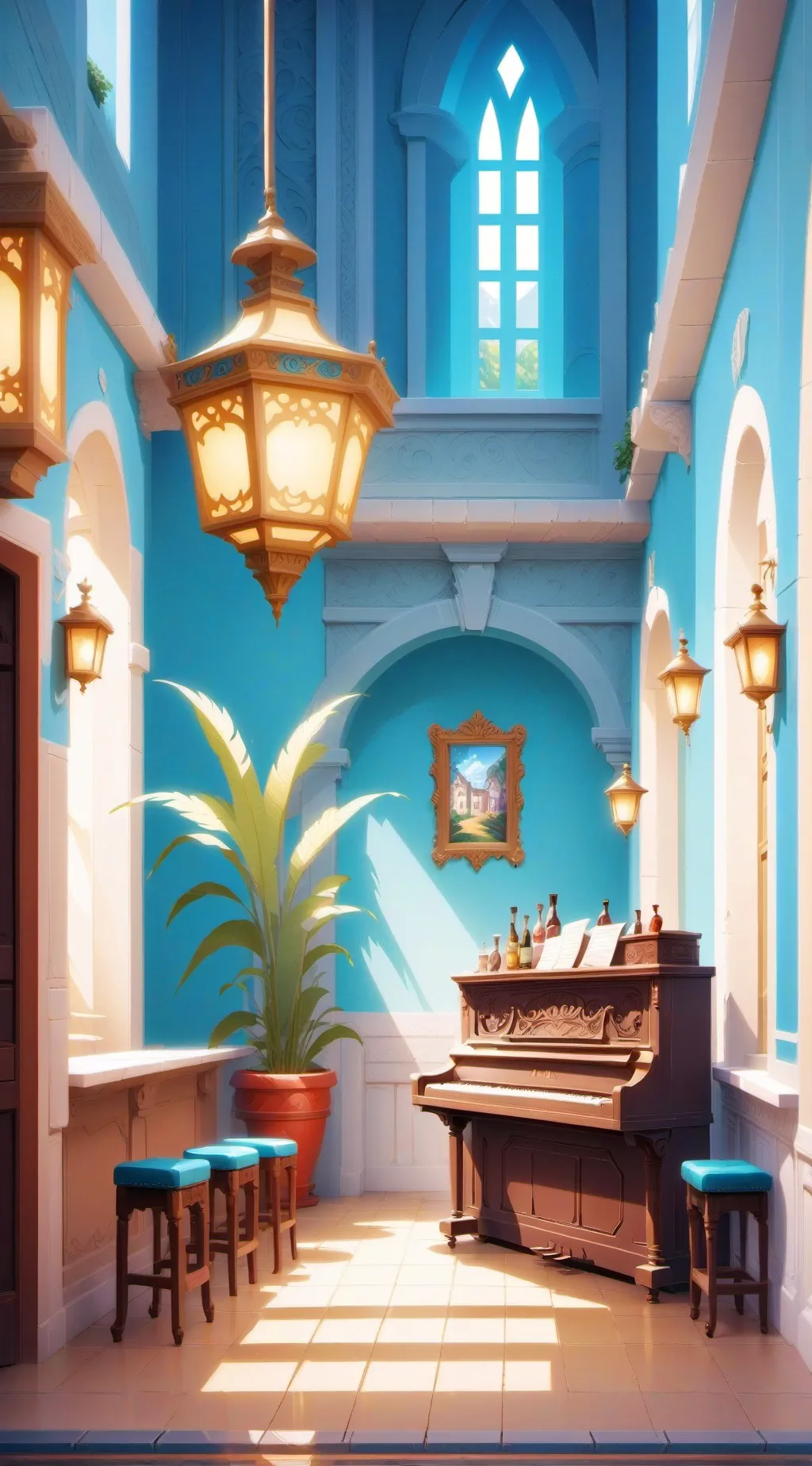 ai character: saloon 1890 background