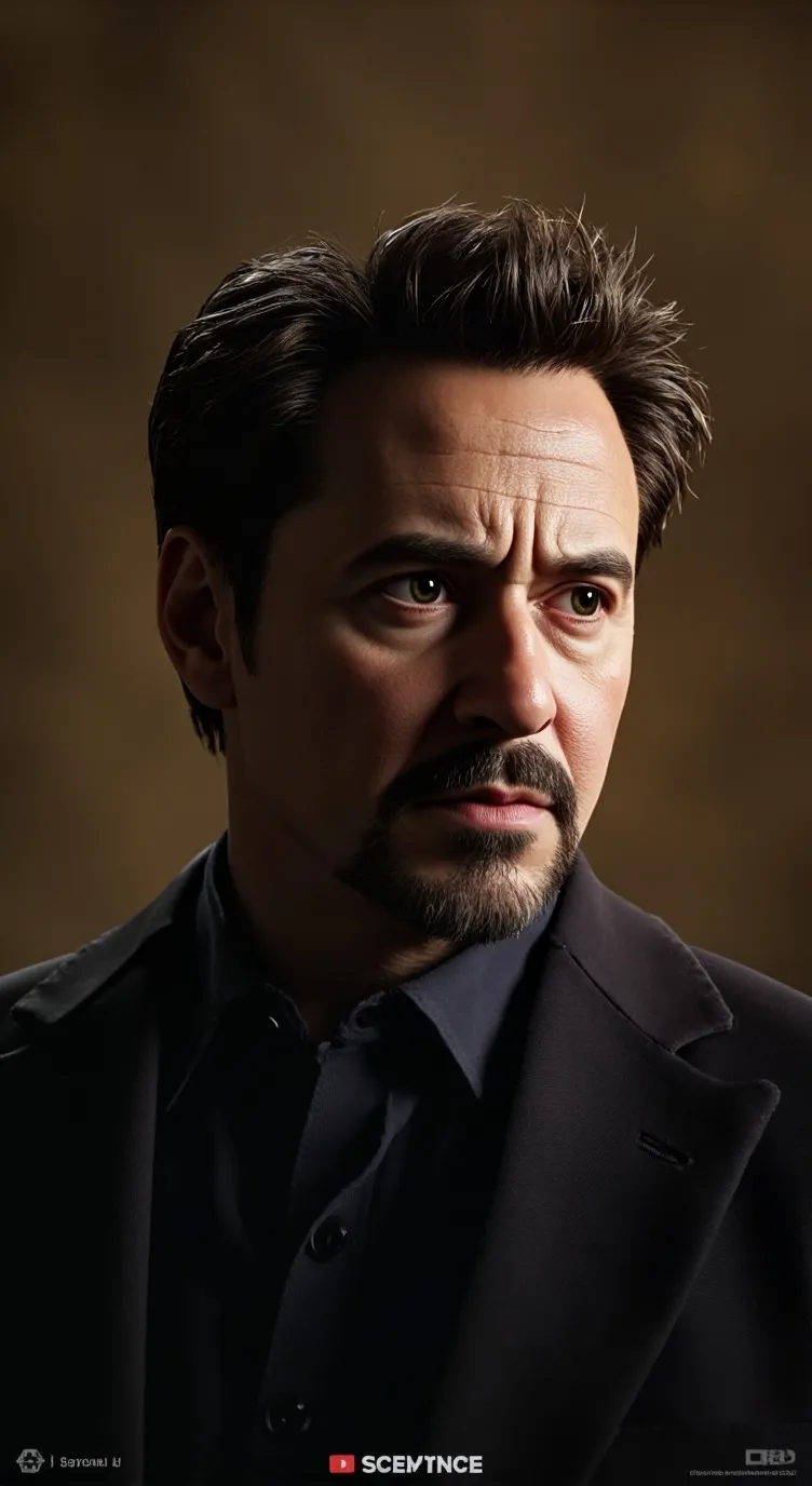 ai character: Robert Downey jr  background