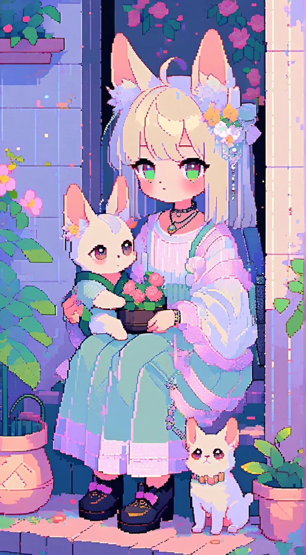 ai character: gatita background