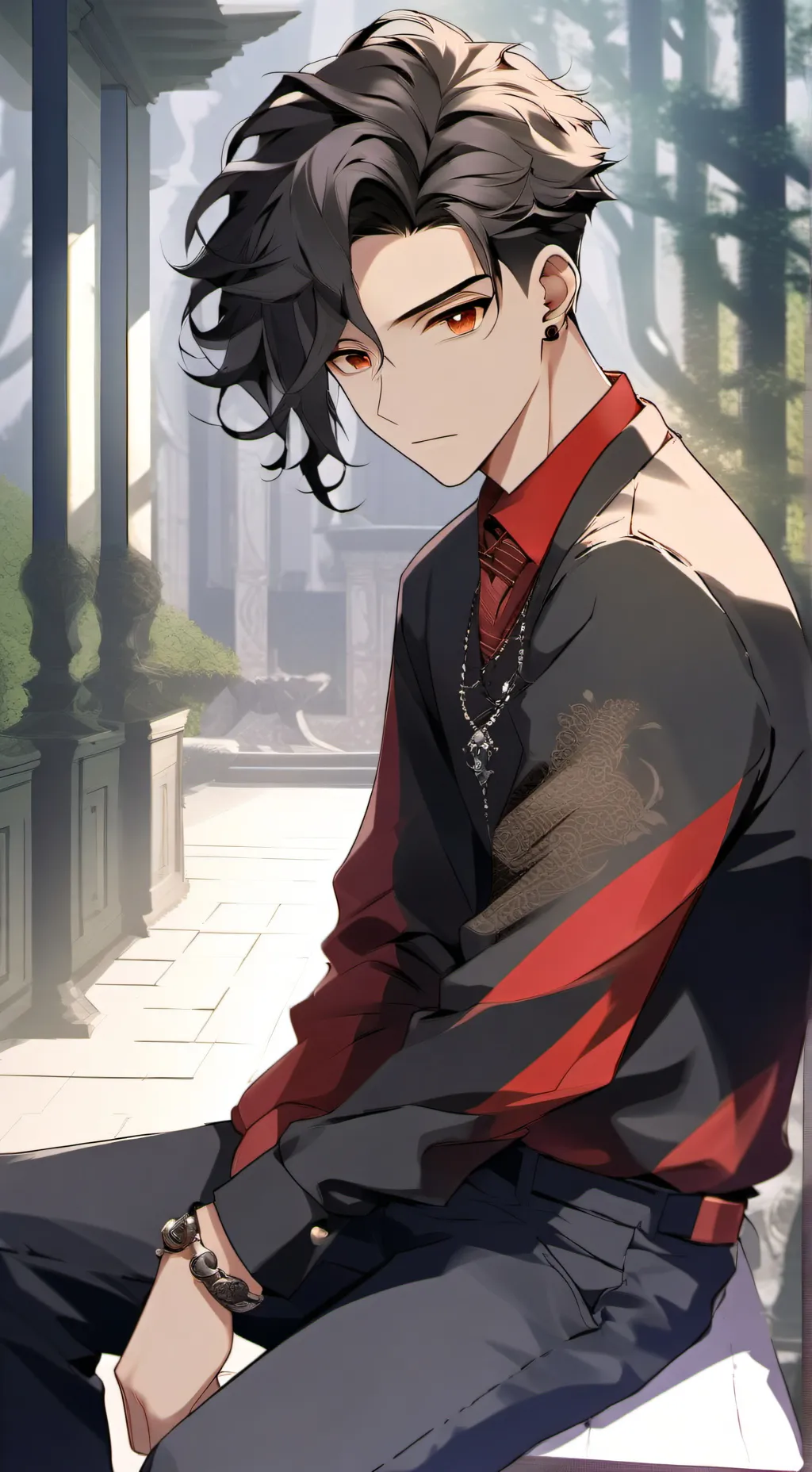 ai character: Grey George  background