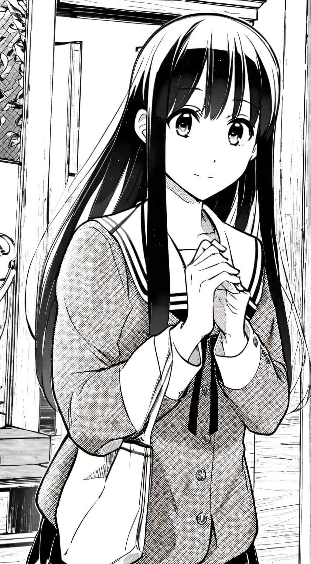 ai character: huzina high-school background