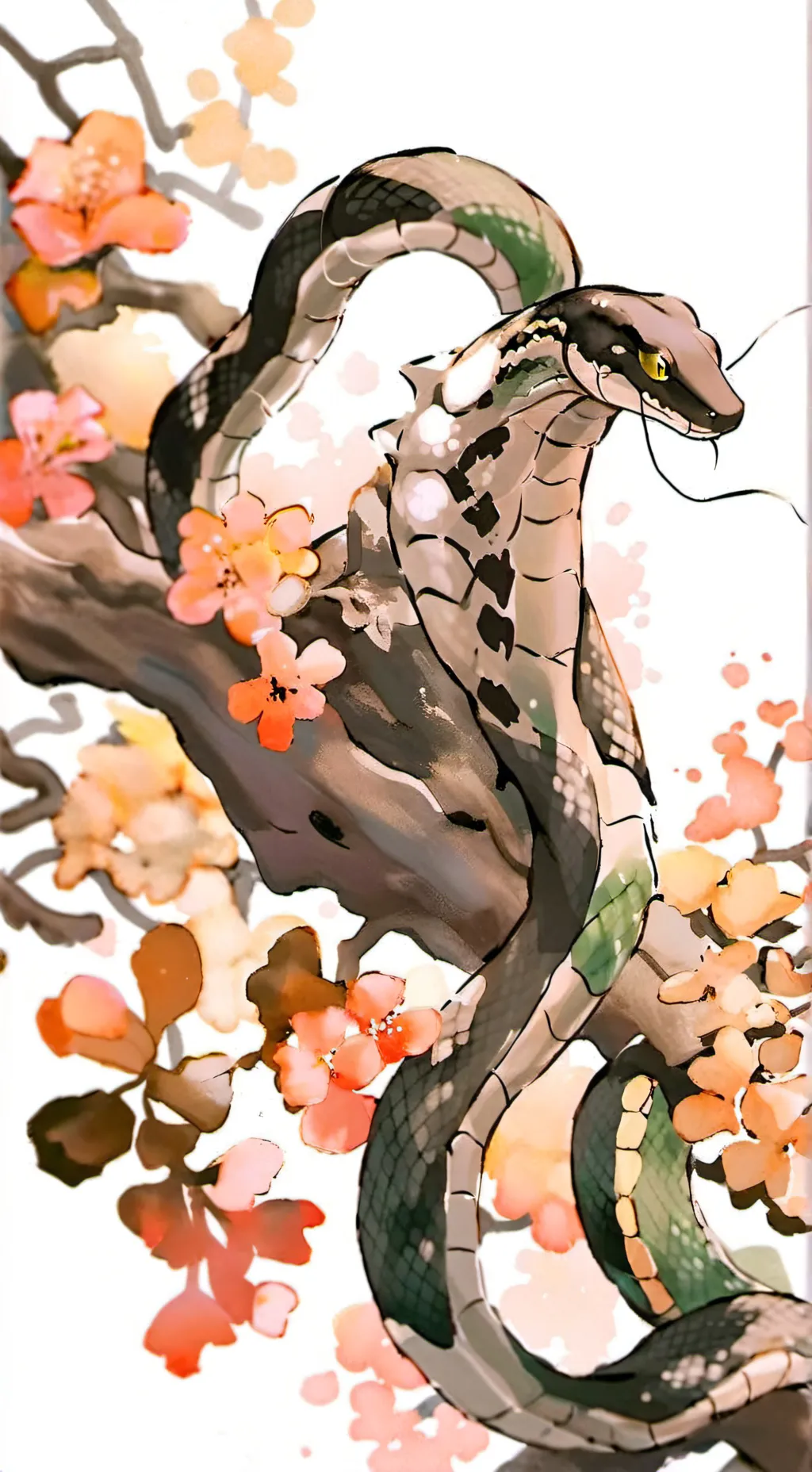 ai character: Snake background