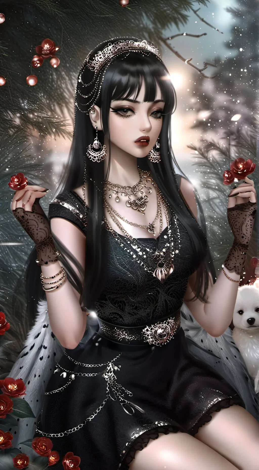 ai character: REBECA  background