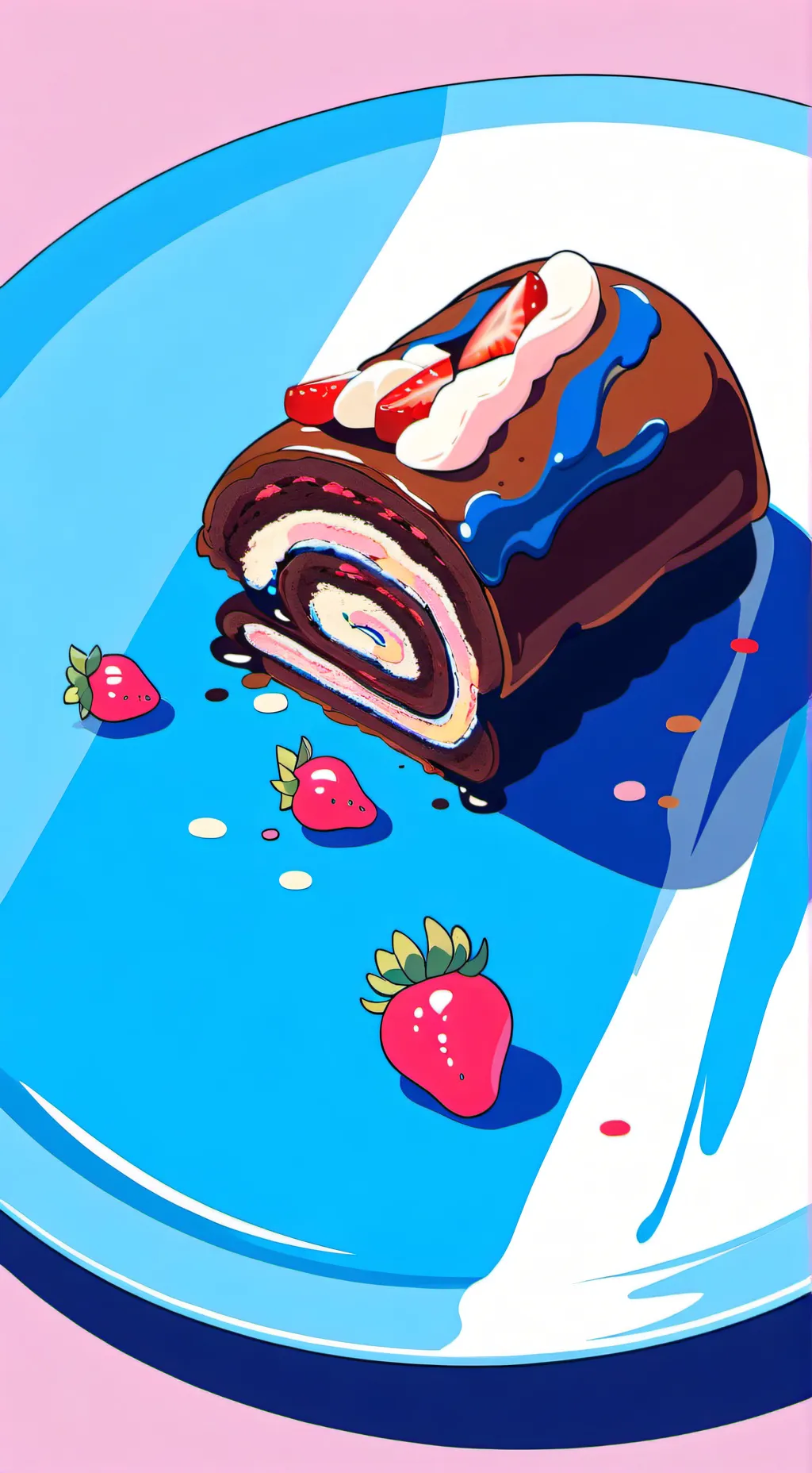 ai character: FruitCake background