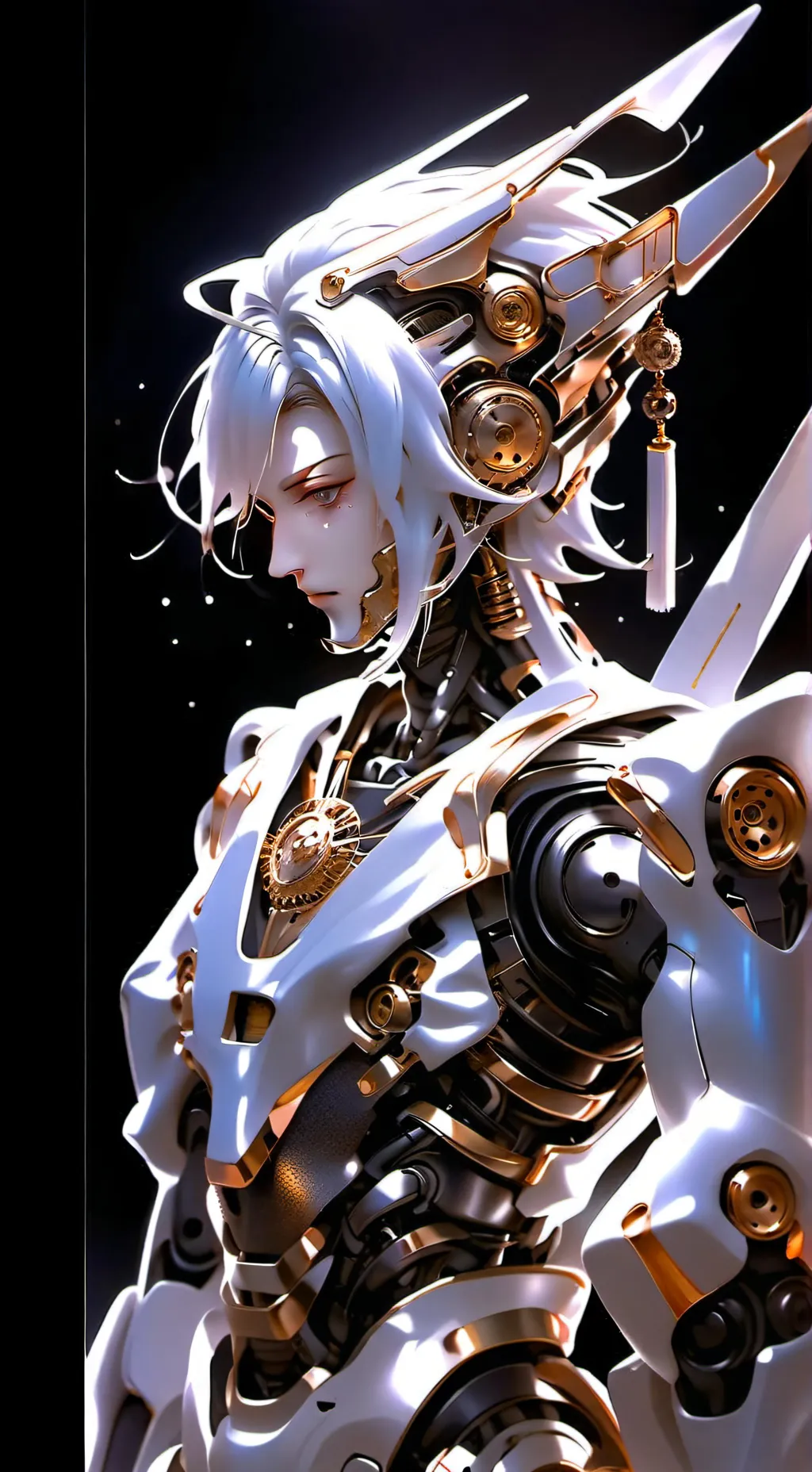 ai character: ciborg chica background