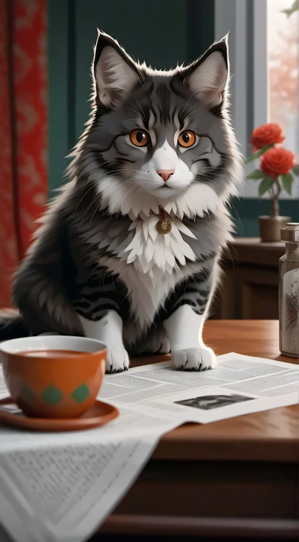 ai character: Oia background