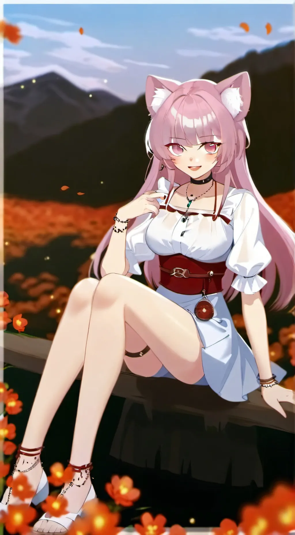 ai character: Милашка  background