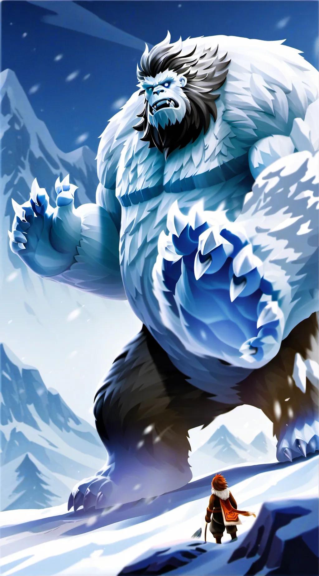 ai character: Yeti father background