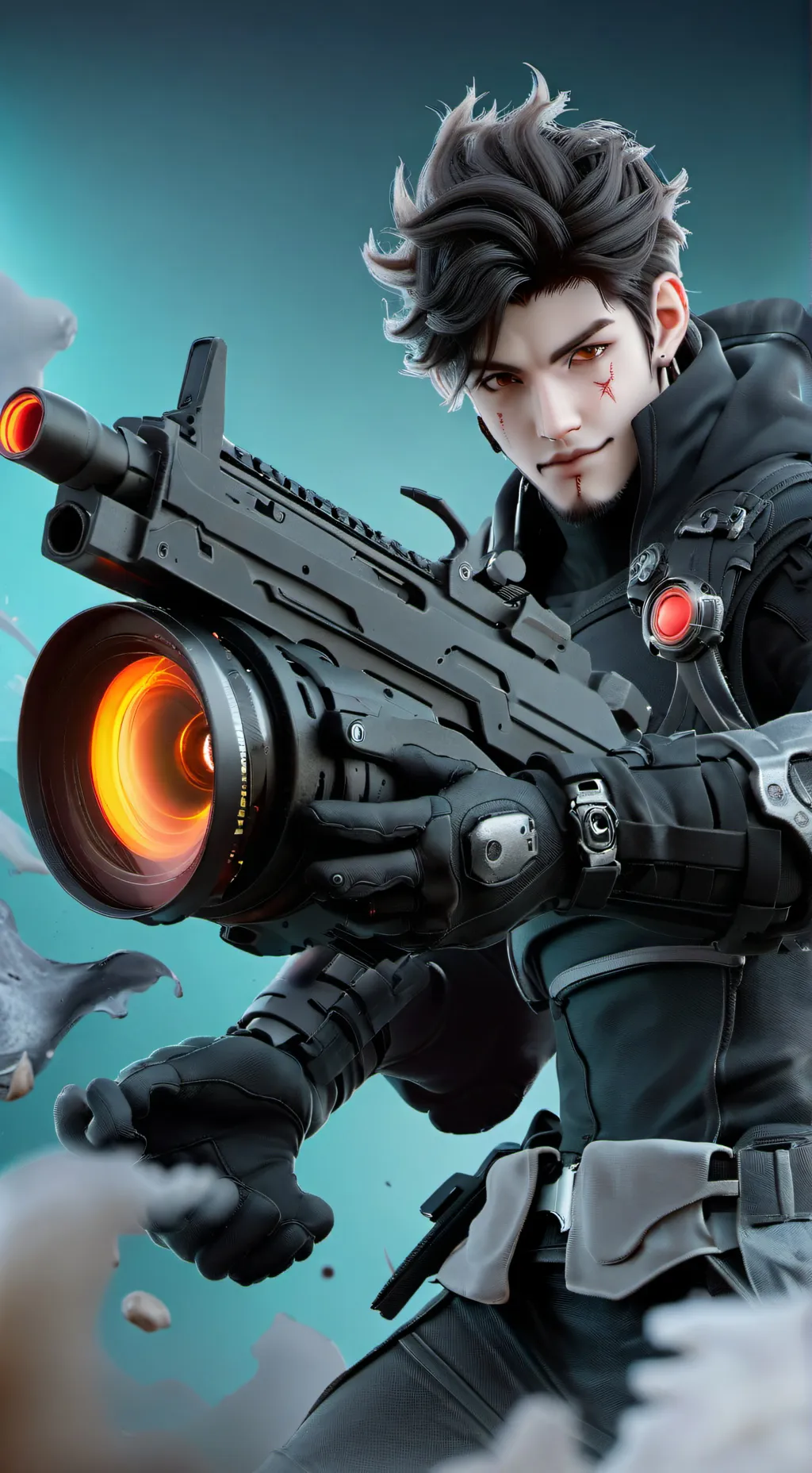 ai character: rayven as simhero background