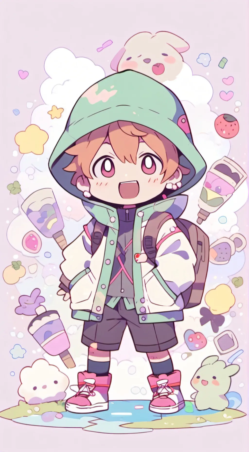 ai character: SPRUNKI background