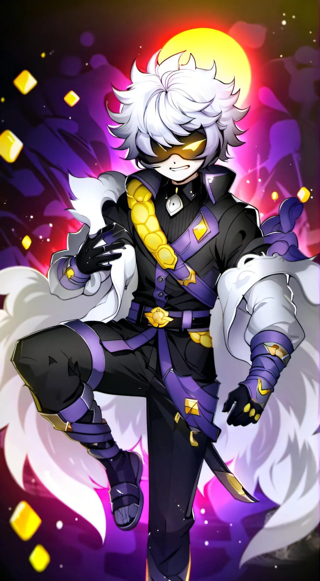 ai character: N but freaky😝 background