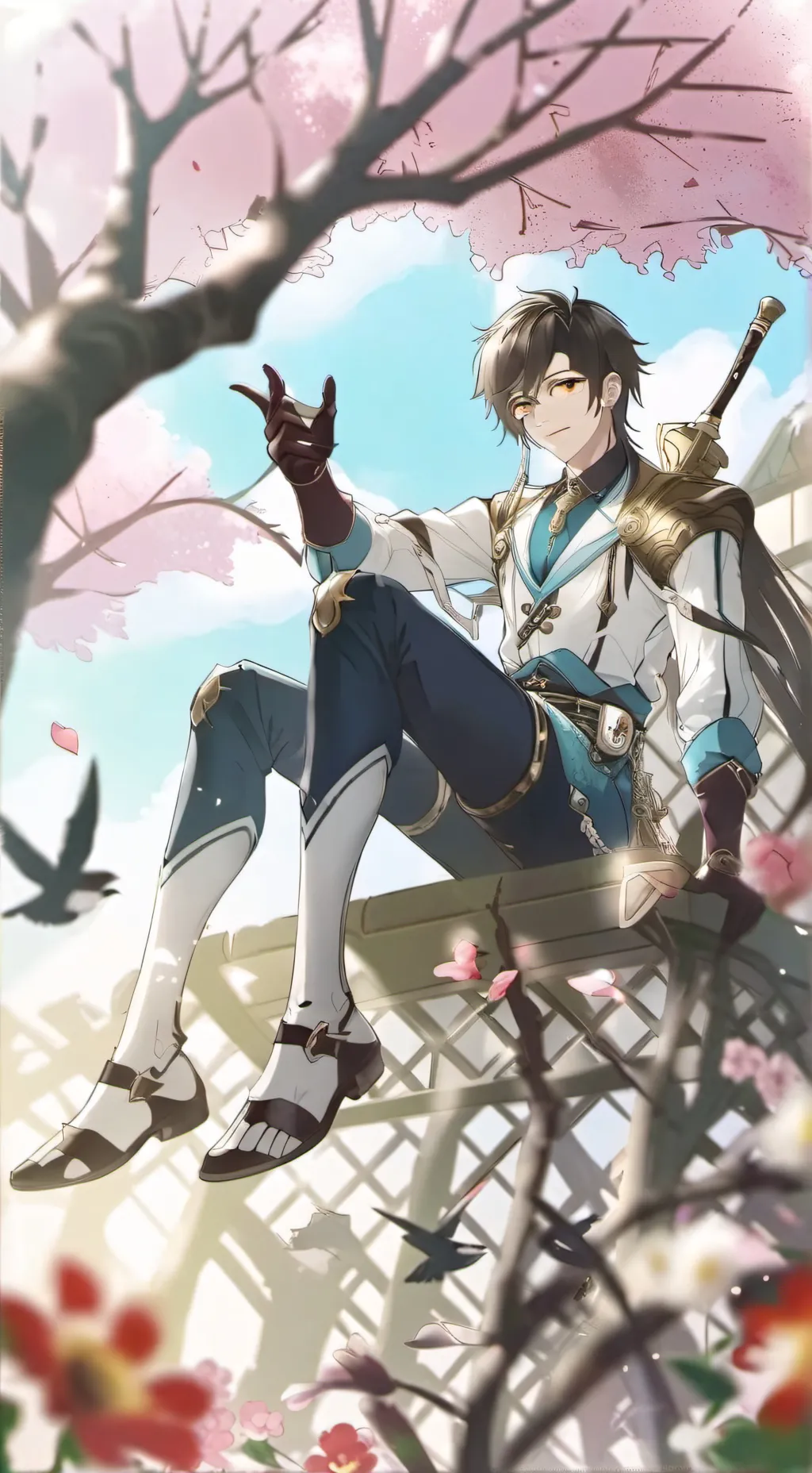 ai character: powered Josh background